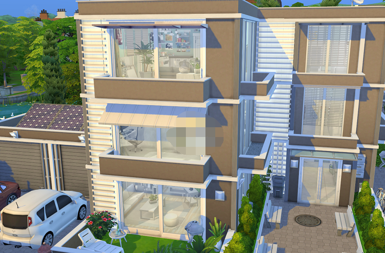 模拟人生4现代三层公寓MOD