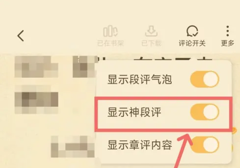 七猫小说app怎么关闭段落评论模式